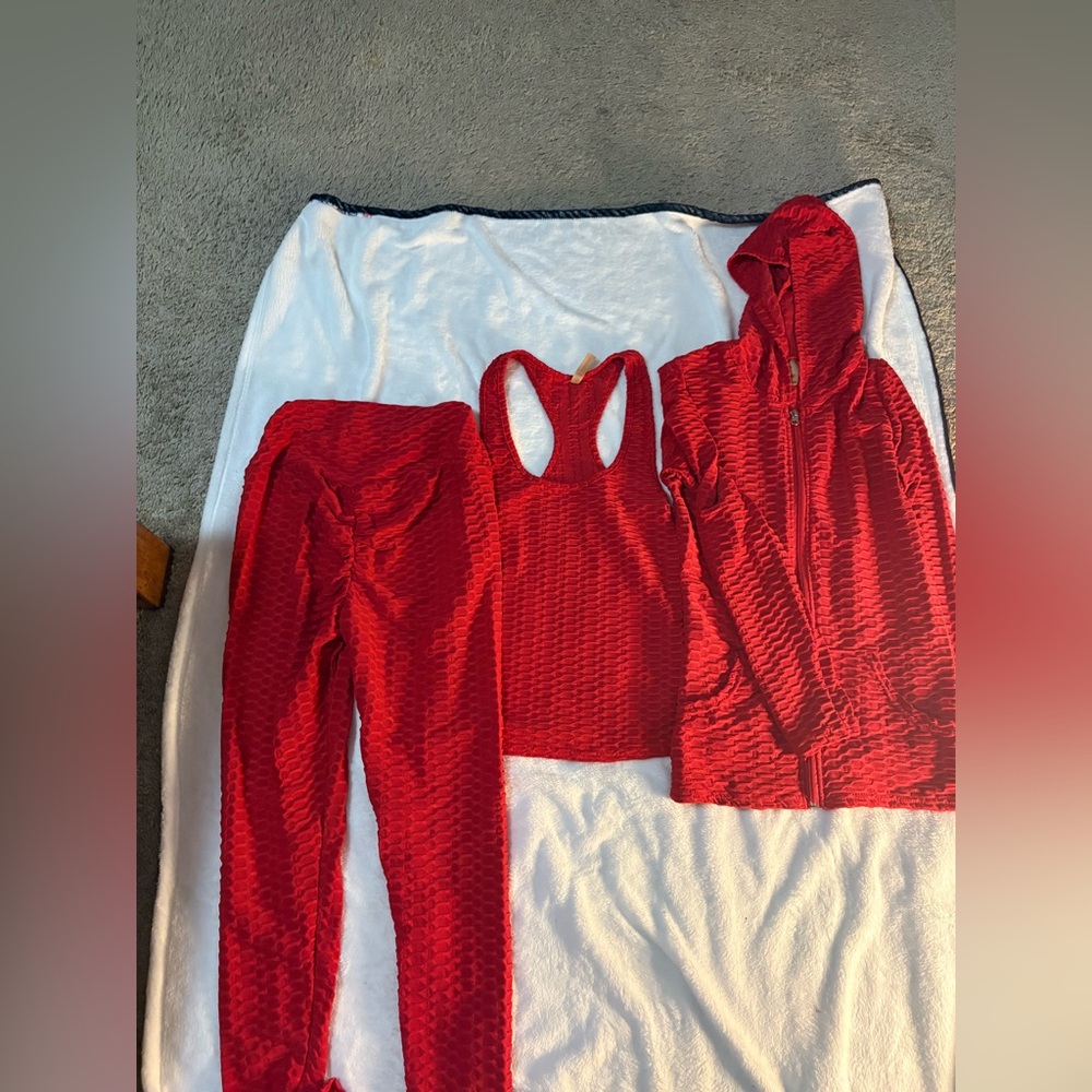 H&M Red Women's Pajama Set